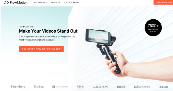 Flowmotion stabilisateur smartphone