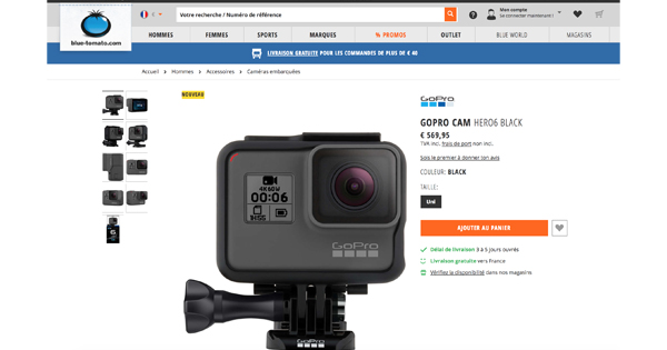 Ou acheter Gopro Hero 6