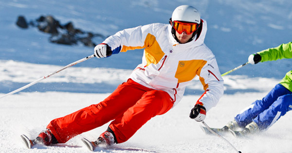 port du casque de ski