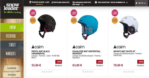 Avis sur les casques Cairn femmes - Snowleader