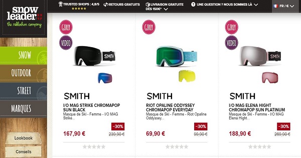 Avis sur les masques Smith - femmes - Snowleader